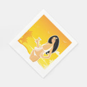 Summer Woman Paper Napkins Serviette (Ecke)