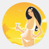 Summer Woman Stickers (Vorderseite)