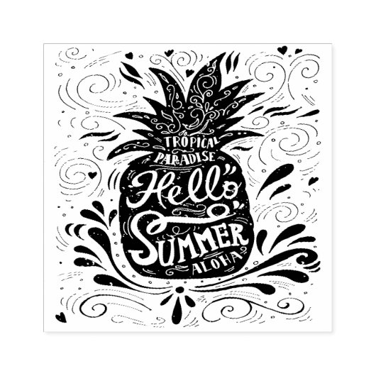 Summer Wood Art Rubber Briefmarke Gummistempel (Prägung)