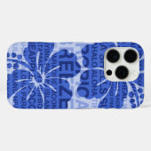 Summer Words Hawaiian Hibiskus Blue Case-Mate iPhone Hülle (Rückseite (Horizontal))
