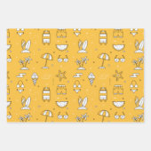 Summer Wrapping Paper Set Geschenkpapier Set (Vorderseite 3)