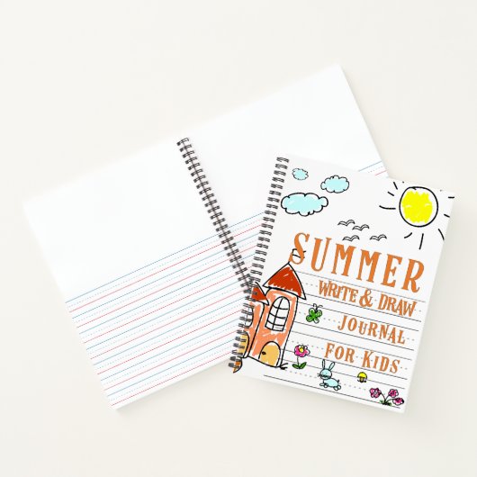 Summer Write & Zeichn Journal for Kids Notizblock (Innenseite)