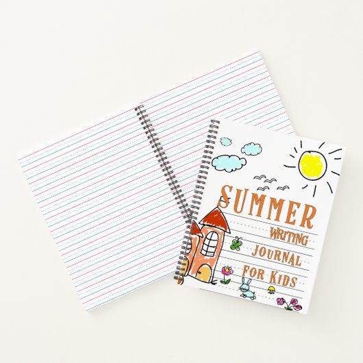 Summer Writing Journal für Kinder Notizblock (Innenseite)