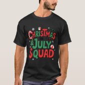 Summer Xmas Christmas In July Squad Funny Aloha To T-Shirt (Vorderseite)