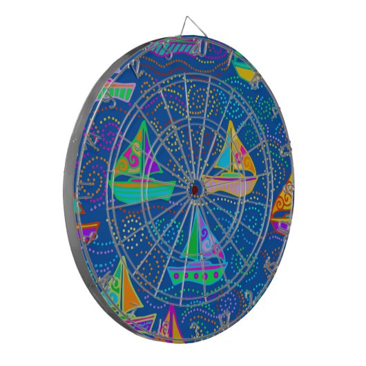 Summer Yachting Dartscheibe (Vorderseite Links)