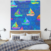 Summer Yachting Leinwanddruck (Insitu (Schlafzimmer))