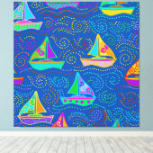 Summer Yachting Leinwanddruck (Insitu (Holzboden))