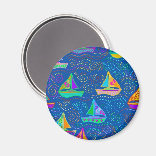 Summer Yachting Magnet (Vorderseite/Rückseite)