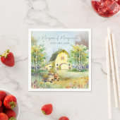 Summer Yellow Barcocktail Napkin Serviette (Beispiel)