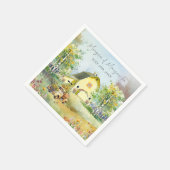 Summer Yellow Barcocktail Napkin Serviette (Ecke)