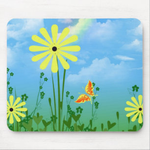 Summer Yellow Daisies Mousepad