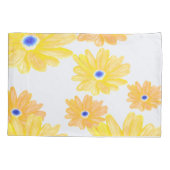 Summer Yellow Floral  Kissenbezug (Rückseite-Links)