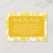 Summer Yellow Lemon Books for Baby Begleitkarte (Vorderseite)