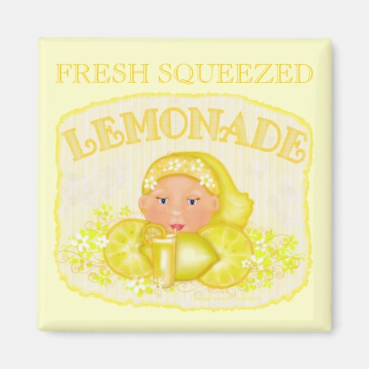 Summer Yellow Lemonade Magnet (Vorne)