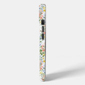 Summer Yellow Peach Wildblume Mit Monogramm Case-Mate iPhone Hülle (Rückseite / Links)