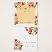Summer Yellow Pink Red Floral Earlydisplay (Vorne & Hinten)