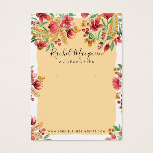 Summer Yellow Pink Red Floral Earlydisplay (Vorderseite)