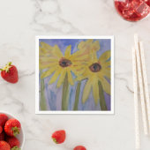 Summer Yellow Sunbllower Paper Napkin Serviette (Beispiel)