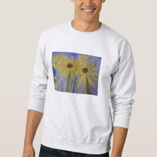 Summer Yellow Sunblumen Sweatshirt (Vorderseite)