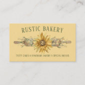 Summer Yellow Wood Rolling Button Sonnenblumen Bäc Visitenkarte (Vorderseite)