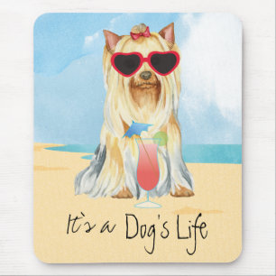 Summer Yorkie Mousepad