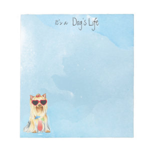 Summer Yorkie Notizblock