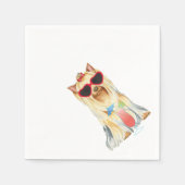 Summer Yorkie Serviette (Vorderseite)