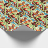 Summer Zombie-Button Geschenkpapier (Ecke)