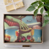 Summer Zombie-Button Seidenpapier (Geschenk)