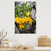 Summer Zuchinni Blossoms Poster (Küche)