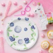 Summerfarben-Blaubeere Pappteller (Party)