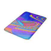 Summerfeeling , Abstrakt 3D Rainbowart Badematte (Schrägansicht)