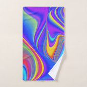 Summerfeeling , Abstrakt 3D Rainbowart Badhandtuch Set (Handtuch)
