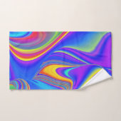 Summerfeeling , Abstrakt 3D Rainbowart Badhandtuch Set (Handtuch)