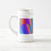 Summerfeeling , Abstrakt 3D Rainbowart Bierglas (Links)