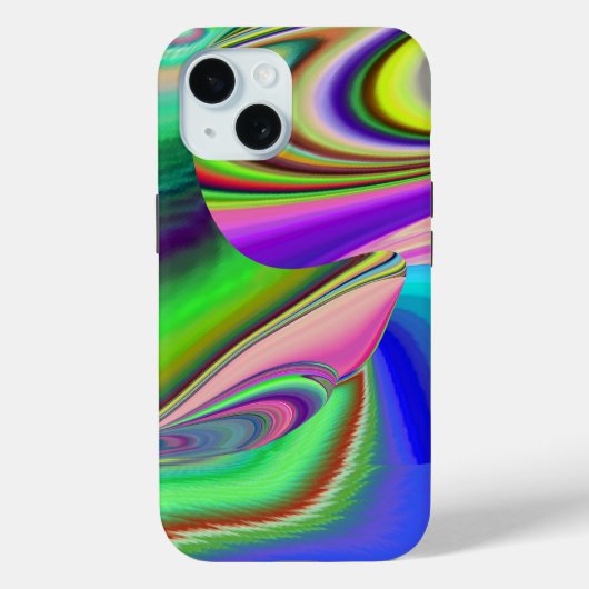 Summerfeeling , Abstrakt 3D Rainbowart Case-Mate iPhone Hülle (Rückseite)