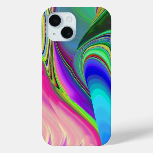 Summerfeeling , Abstrakt 3D Rainbowart Case-Mate iPhone Hülle (Rückseite)