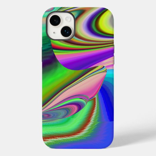 Summerfeeling , Abstrakt 3D Rainbowart Case-Mate iPhone Hülle (Rückseite)