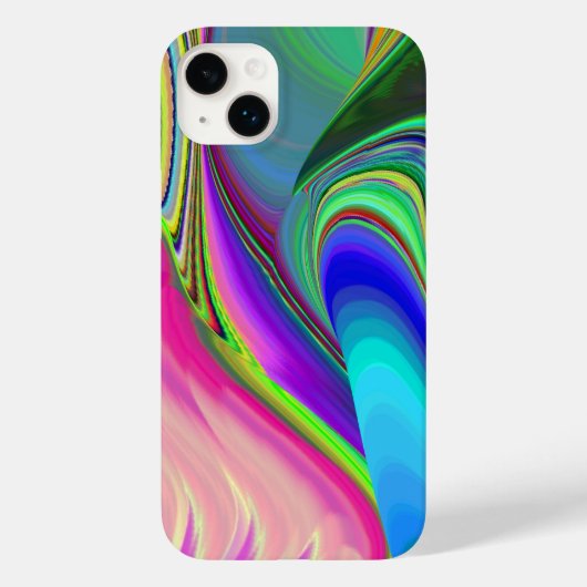 Summerfeeling , Abstrakt 3D Rainbowart Case-Mate iPhone Hülle (Rückseite)