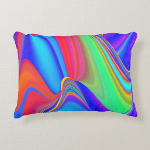 Summerfeeling , Abstrakt 3D Rainbowart Dekokissen