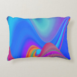 Summerfeeling , Abstrakt 3D Rainbowart Dekokissen