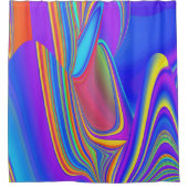 Summerfeeling , Abstrakt 3D Rainbowart Duschvorhang (Vorderseite)