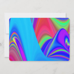 Summerfeeling , Abstrakt 3D Rainbowart Einladung