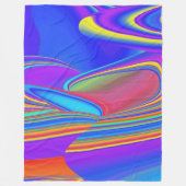 Summerfeeling , Abstrakt 3D Rainbowart Fleecedecke (Vorderseite)