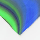 Summerfeeling , Abstrakt 3D Rainbowart Fleecedecke (Ecke)