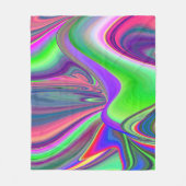 Summerfeeling , Abstrakt 3D Rainbowart Fleecedecke (Vorderseite)