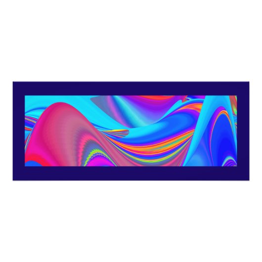 Summerfeeling , Abstrakt 3D Rainbowart Fotodruck (Vorne)