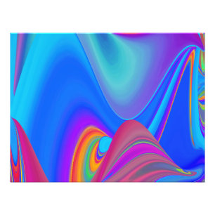 Summerfeeling , Abstrakt 3D Rainbowart Fotodruck