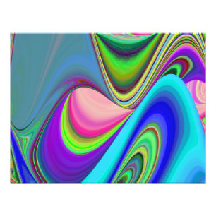 Summerfeeling , Abstrakt 3D Rainbowart Fotodruck