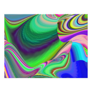 Summerfeeling , Abstrakt 3D Rainbowart Fotodruck
